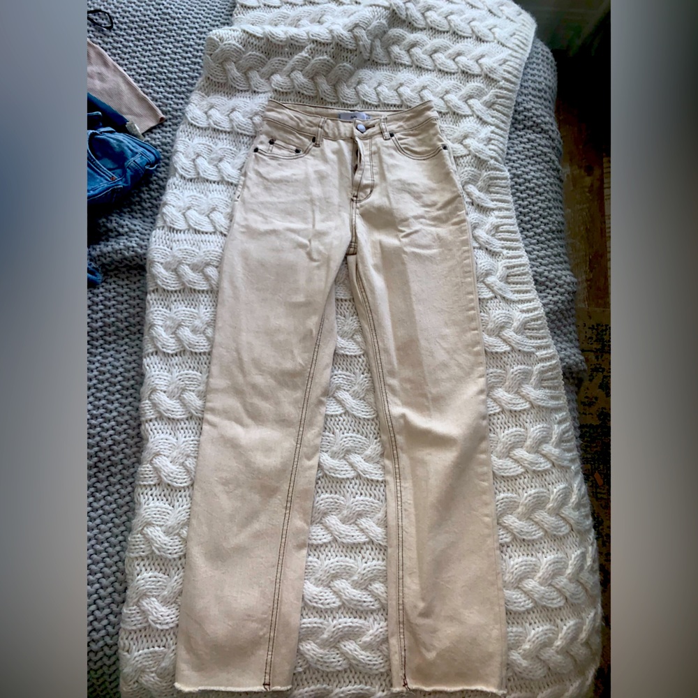 Cream colored adika jeans
